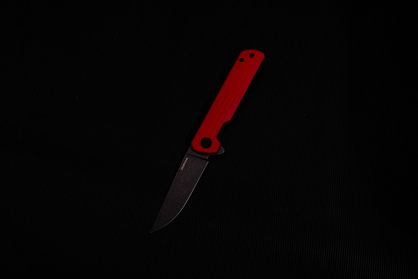 Hopian Clave Ball Bearing EDC Compact Red Folding Knife