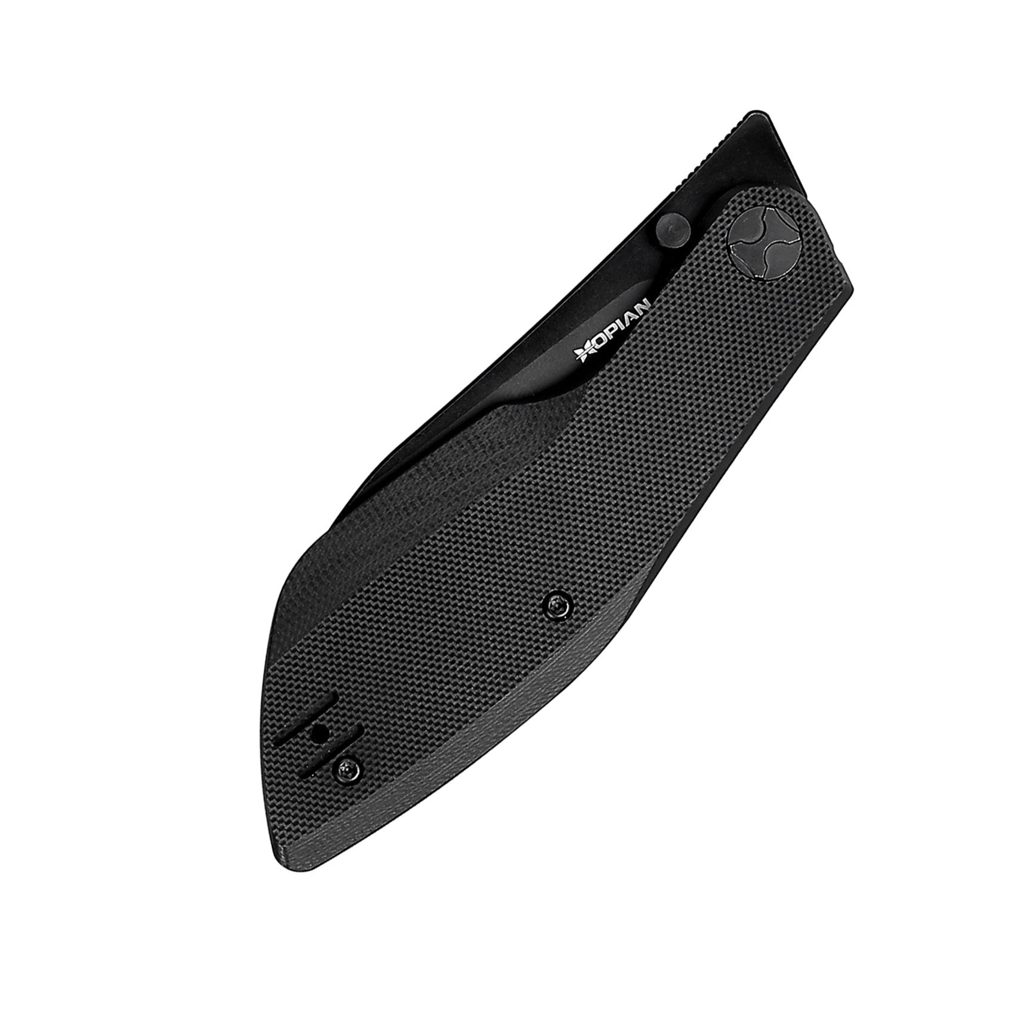 HOPIAN Periodic D2 Folding Knife – Black G10 / Black Blade