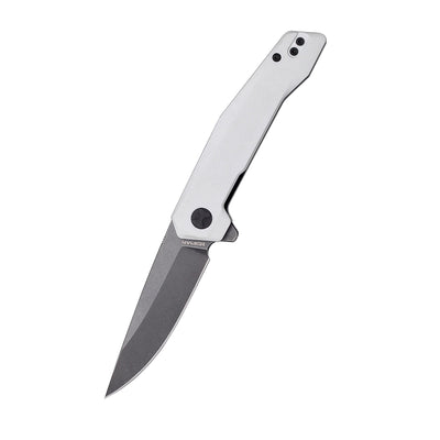 HOPIAN VEX D2 Folding Knife – White G10 / Black Stonewash